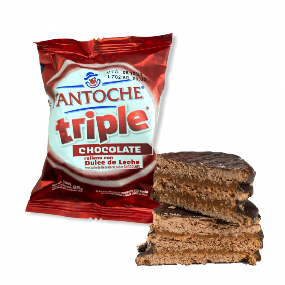 Alfajor Triple Fantoche Negro 85 gr