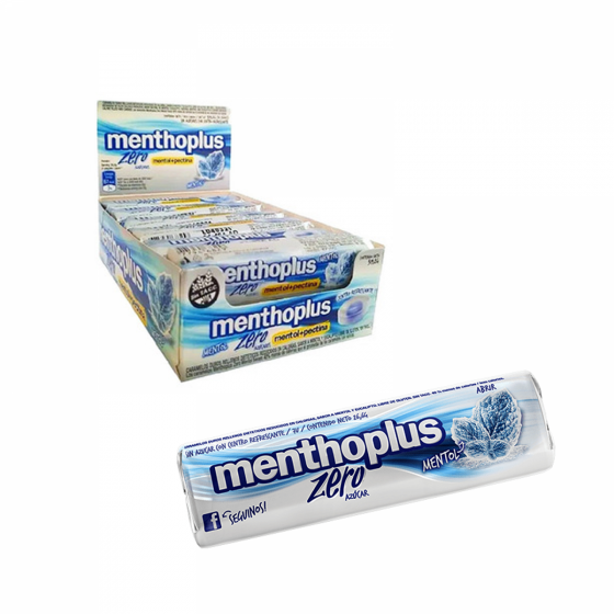 Pastillas Menthoplus Zero Mentol 29,6 gr