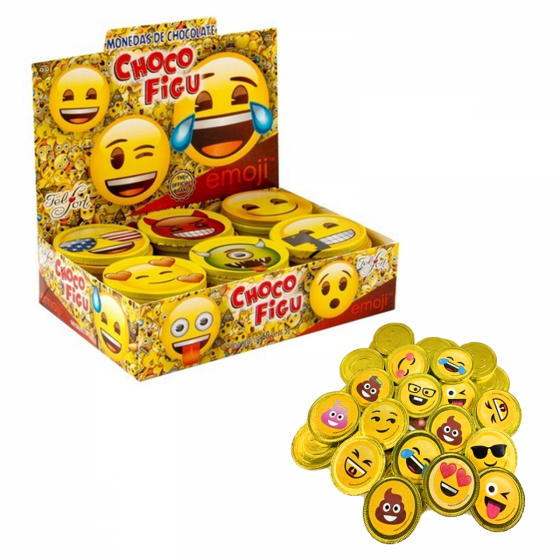 Moneda Chocolate Emoji  5 gr