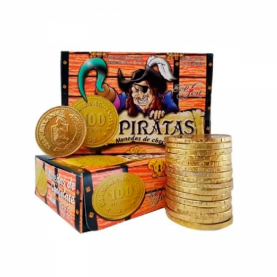 Moneda de Chocolate Piratas 5 gr