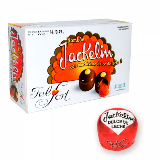 Bombón Jackelin Dulce de Leche 14 gr