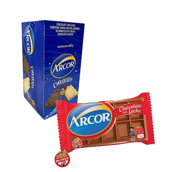 Chocolate Leche Arcor 25 gr