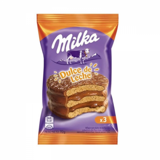 Alfajor Milka Triple DL 70 gr