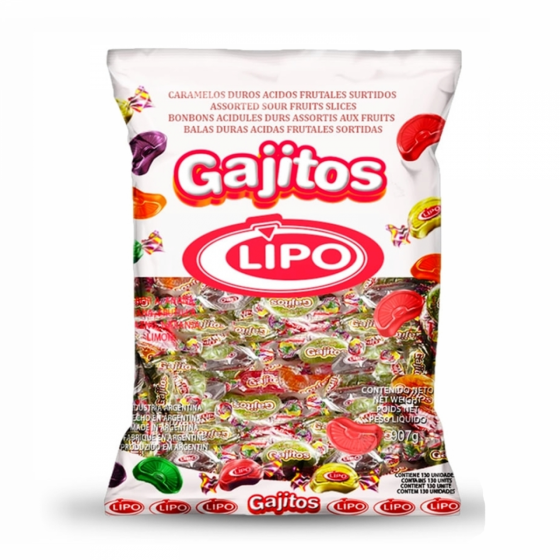 Caramelos Gajitos Acidos Lipo 907 gr