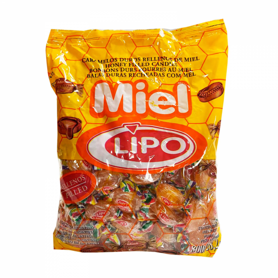 Caramelos Rellenos Miel Lipo 800 gr