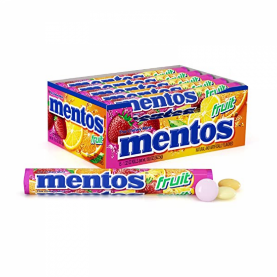 Pastillas Mentos Frutas 29.5 gr