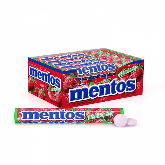 Pastillas Mentos Fresa 29.5 gr