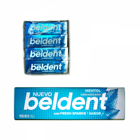 Chicle Beldent Mentol Fresh Sparks 10 gr