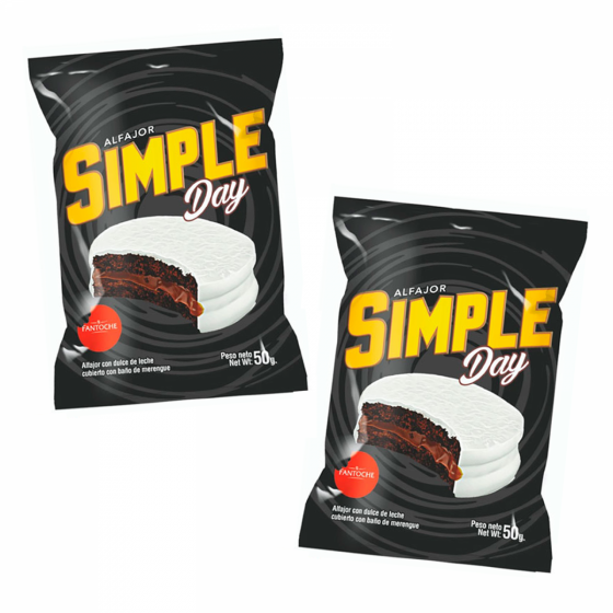 Alfajor Fantoche Simple Day 50 gr