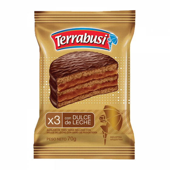Alfajor Triple Torta Terrabussi 70 gr