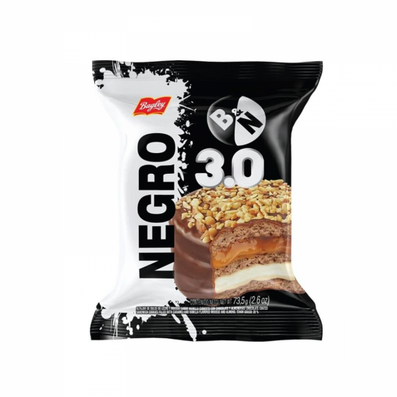 Alfajor Bagley 3 Negro 73.5 gr