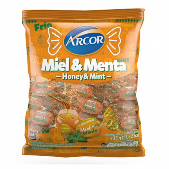 Caramelo Miel & Menta Arcor 335 gr