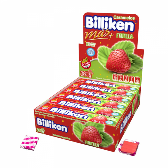 Caramelos Mas+ Frutilla Billiken 20 gr