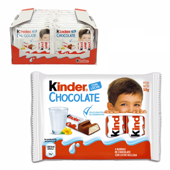 Barra Kinder x4 50 gr