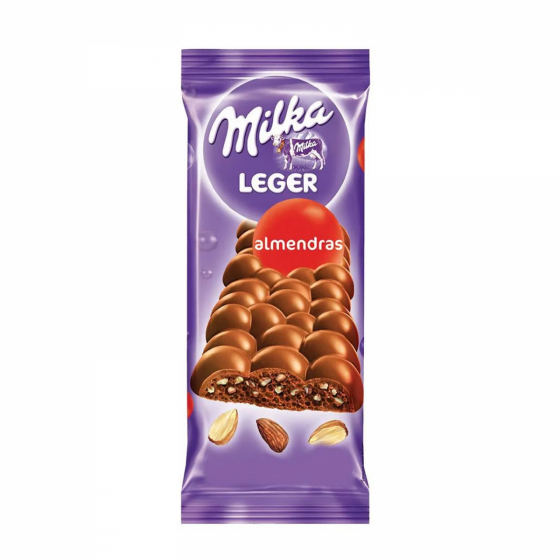 Chocolate Milka Leger Almendras 110 gr
