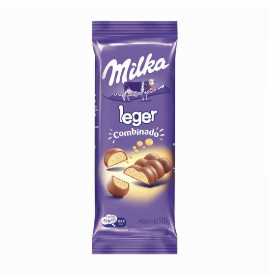 Chocolate Milka Leger Combinado 110 gr