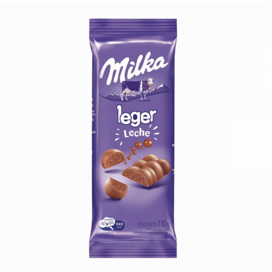 Chocolate Milka Leger Leche 110 gr