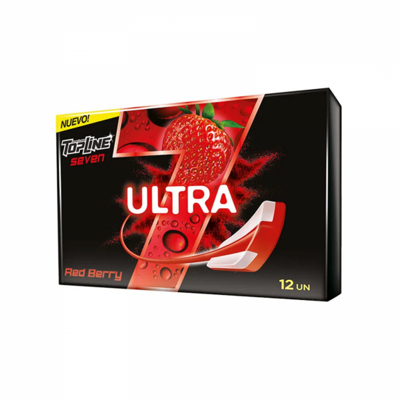 Chicles Topline 7 Ultra Red Berry 24 gr