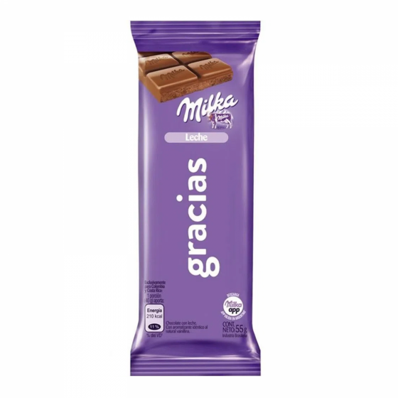 Chocolate Milka Leche 55 gr