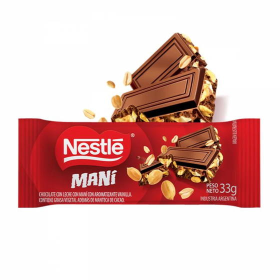 Tableta Chocolate Maní 33 gr
