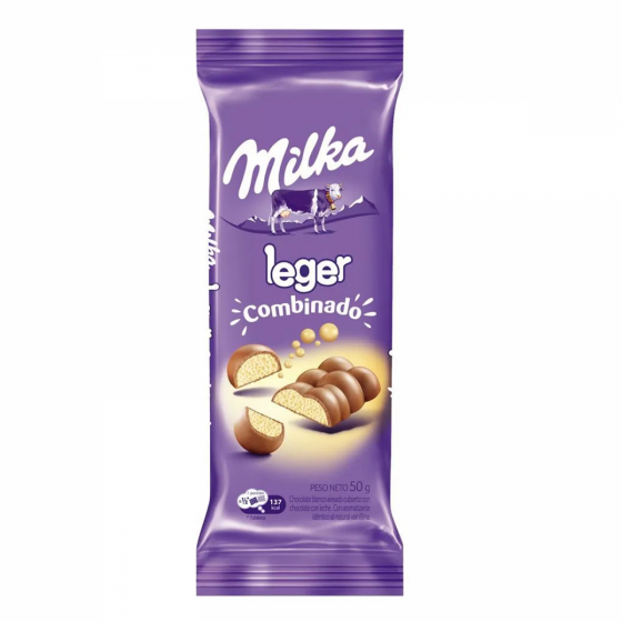 Chocolate Milka Leger Combinado 50 gr