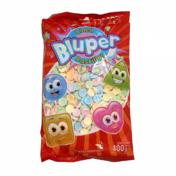 Pastillas Bluper Botoncito 400 gr