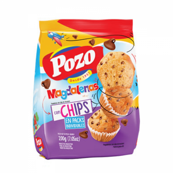 Magdalenas Pozo c/chips  200 gr