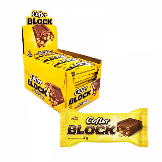 Chocolate c/mani cofler Block 38 gr