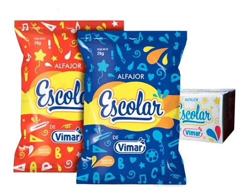 Alfajor Escolar Surtidos 28 gr (60u)