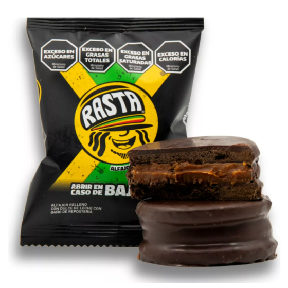 Alfajor Rasta Negro 70 gr