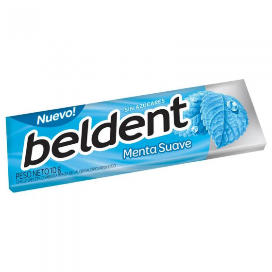 Chicle Beldent Menta Suave 10 gr
