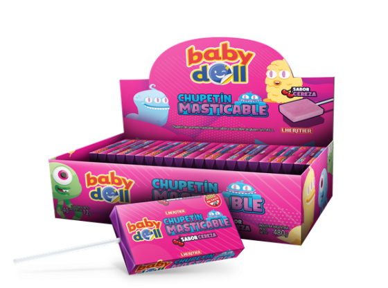 Chupetin Masticable Baby Doll Cereza 12 gr