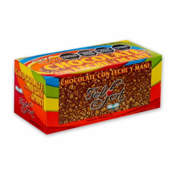Chocolate Tabletón Leche y Maní 75gr