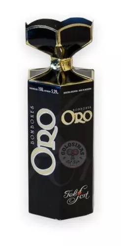 Bombonera Hexagonal Oro 150gr