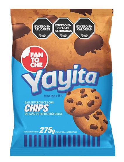 Galletitas Yayitas Chips Fantoche 275 gr