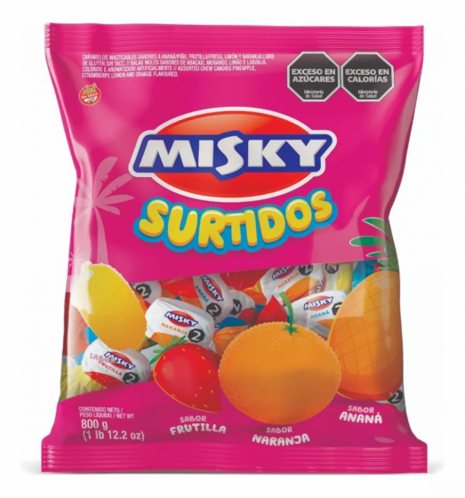 Caramelos Blandos Surtidos Misky 800 gr