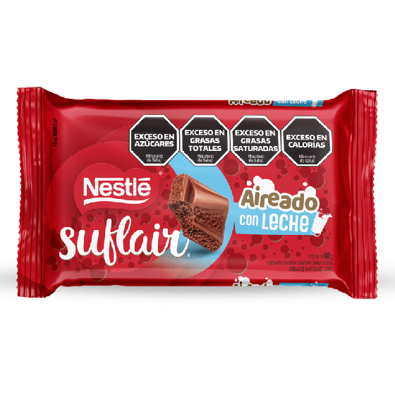 Tableta Chocolate Suflair con Leche 80 gr