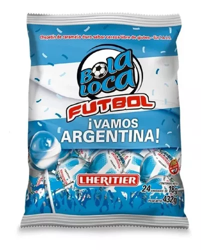 Chupetin Bola Loca Argentina 18 gr