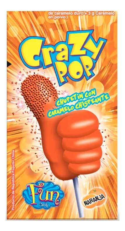 Crazy Pop Naranja 12 gr