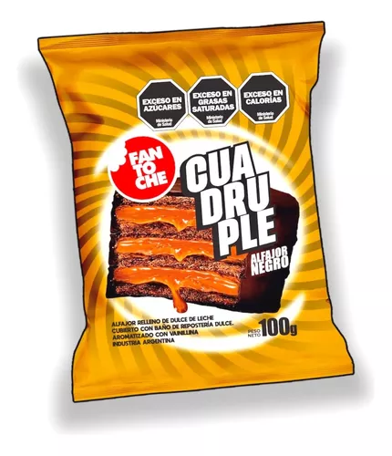 Alfajor Fantoche Cuadruple 100 gr